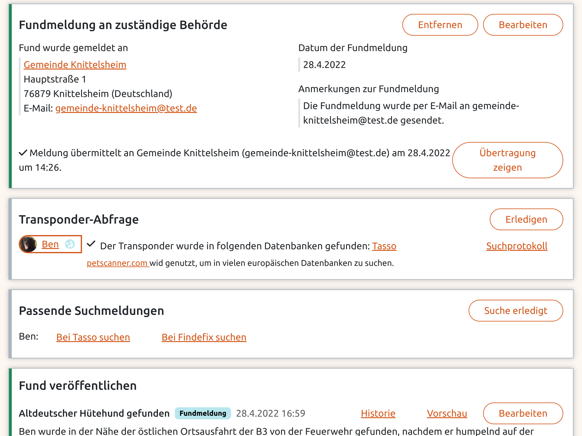 Segnalazione alle autorità e annuncio pubblico